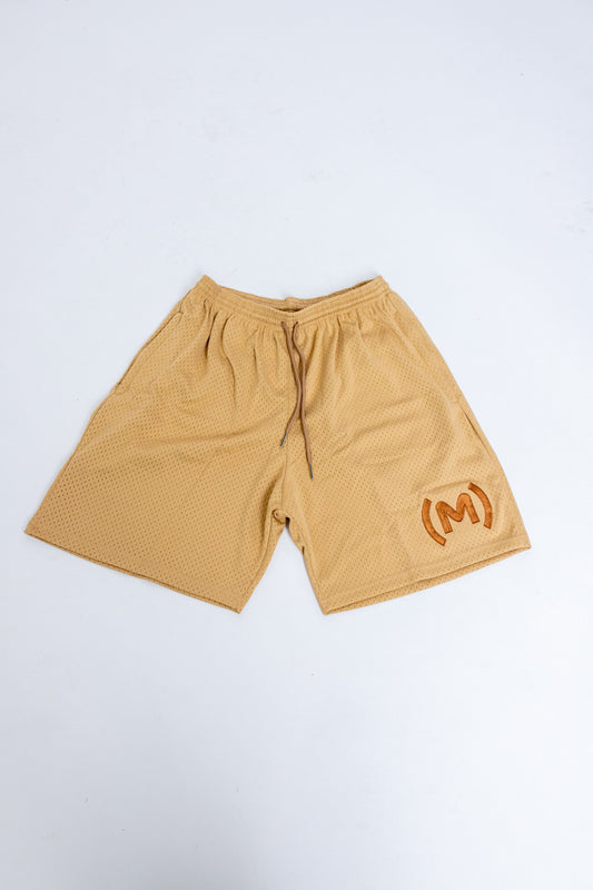 Miles52Eighty Tan Man Mesh Shorts